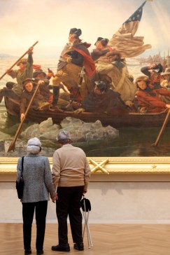 The Met, older couple, holding hands, never too old